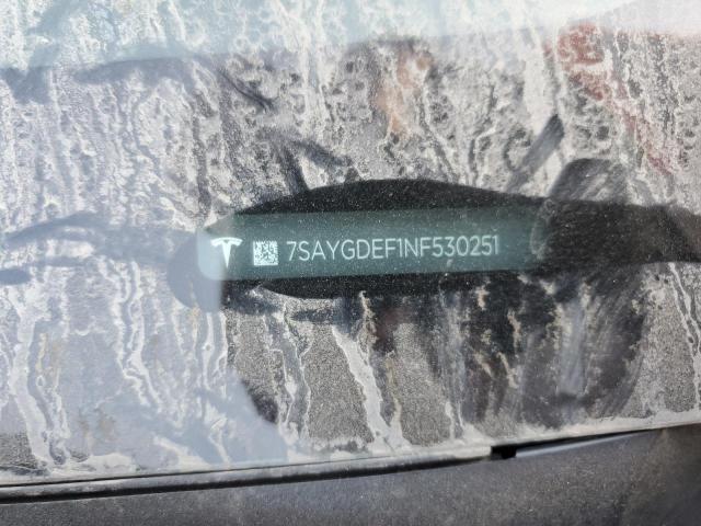 2022 TESLA MODEL Y 7SAYGDEF1NF530251