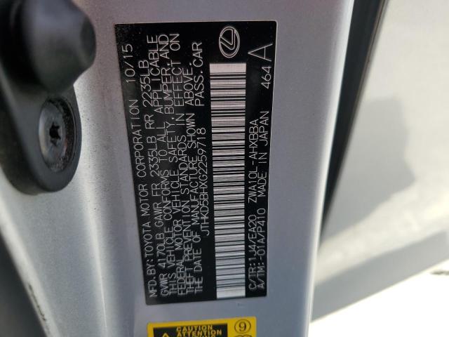 2016 LEXUS CT 200 JTHKD5BHXG2259718