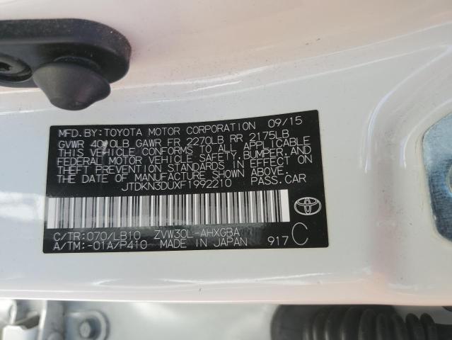 2015 TOYOTA PRIUS - JTDKN3DUXF1992210