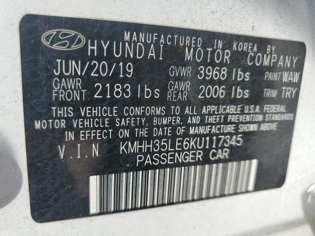 2019 HYUNDAI ELANTRA GT KMHH35LE6KU117345