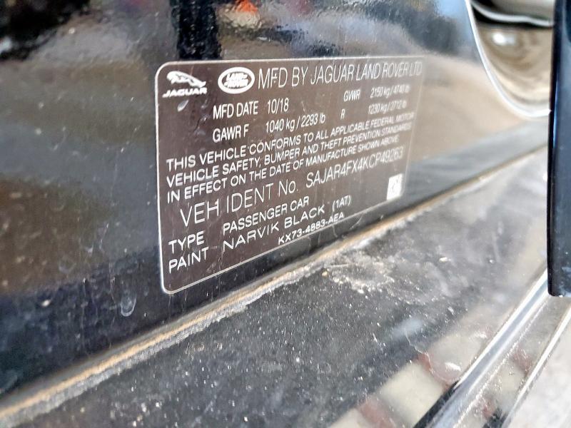 2019 JAGUAR XE SAJAR4FX4KCP49263