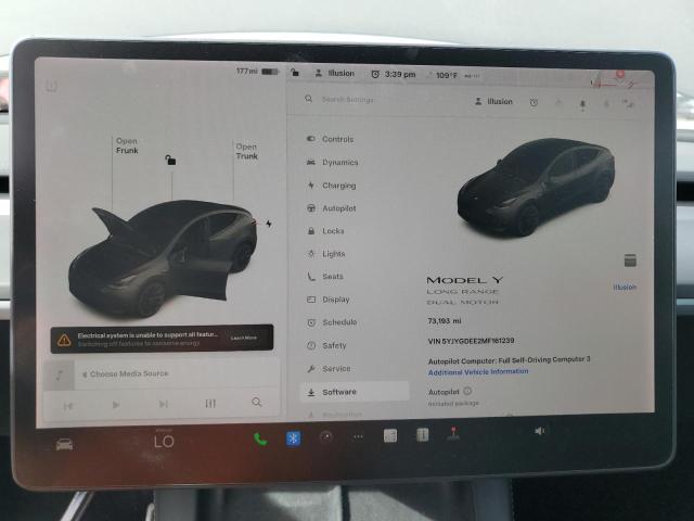 2021 TESLA MODEL Y 5YJYGDEE2MF161239
