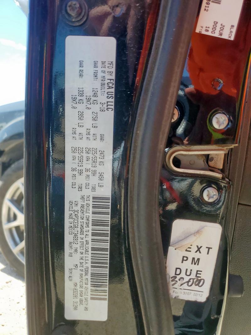 2018 DODGE JOURNEY GT 3C4PDCEG8JT346912