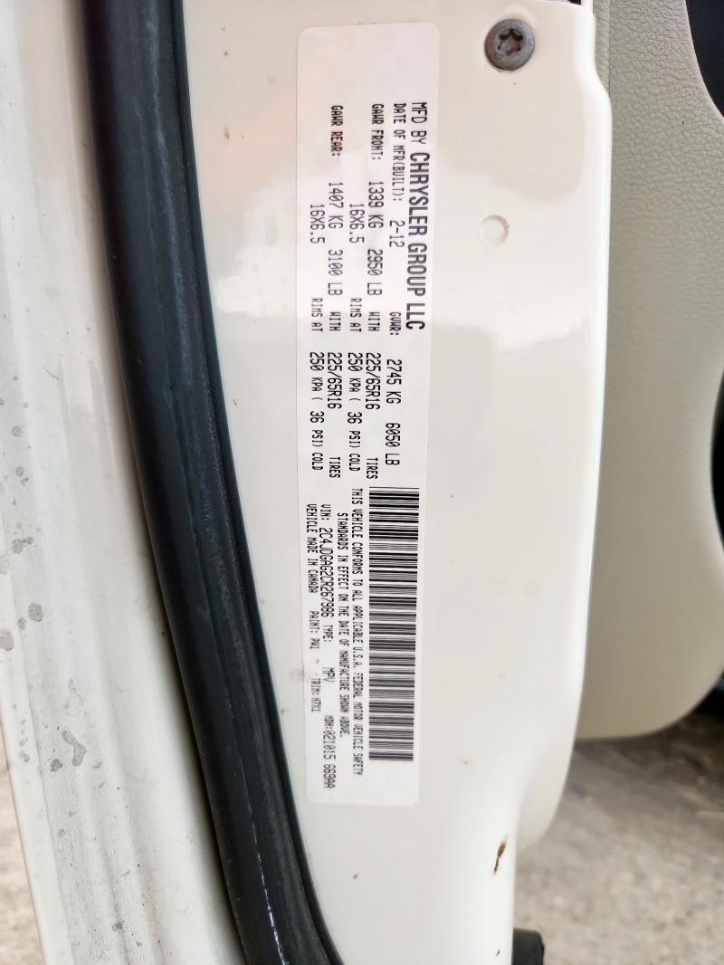 2012 DODGE RAM VAN - 2C4JDGAG2CR267986