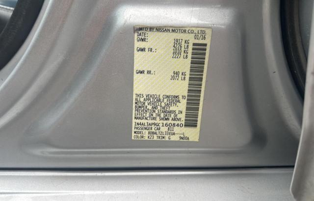 2016 NISSAN ALTIMA 2.5 1N4AL3AP9GC160840