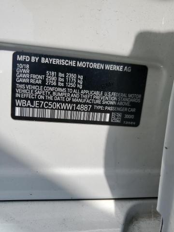 2019 BMW 540 XI WBAJE7C50KWW14887