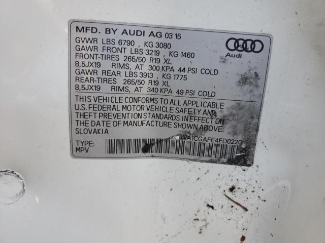 2015 AUDI Q7 PREMIUM WA1CGAFE4FD022015