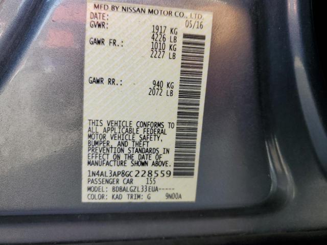 2016 NISSAN ALTIMA 2.5 1N4AL3AP8GC228559