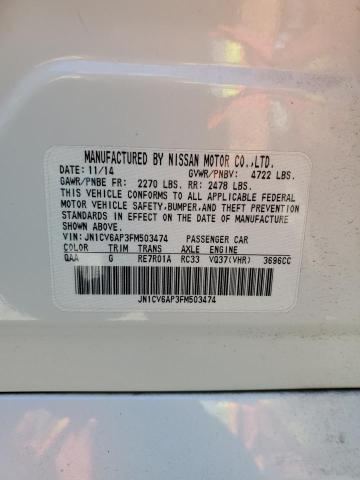 2015 INFINITI Q40 JN1CV6AP3FM503474