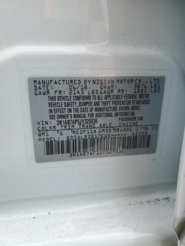 2018 NISSAN SENTRA S 3N1AB7AP5JY329936