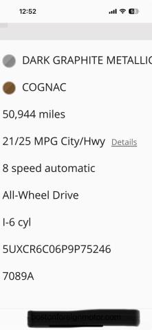 2023 BMW X5 XDRIVE4 5UXCR6C06P9P75XXX