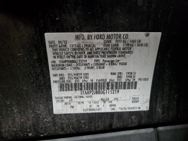 2013 FORD TAURUS LIM - 1FAHP2J88DG115219