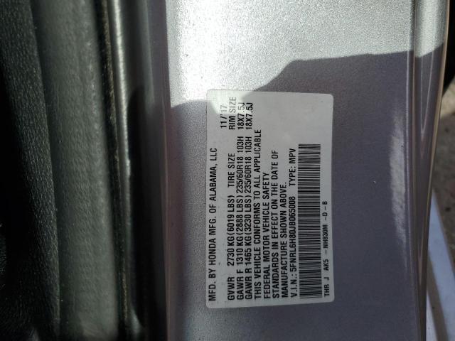 2018 HONDA ODYSSEY TO 5FNRL6H80JB065008