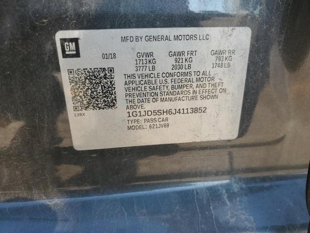 2018 CHEVROLET SONIC LT - 1G1JD5SH6J4113852