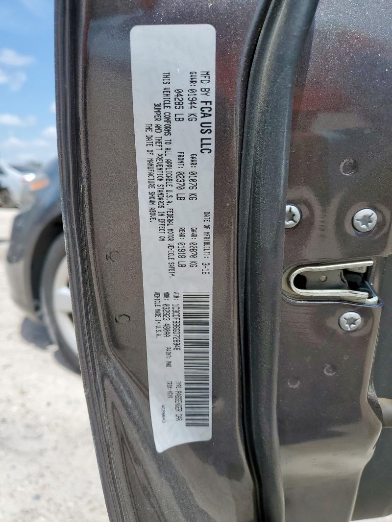 2016 DODGE DART SXT 1C3CDFBB6GD728948