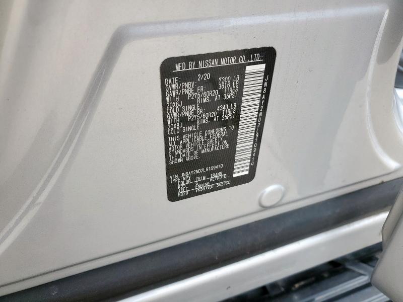 2020 NISSAN ARMADA SV JN8AY2ND2L9109410