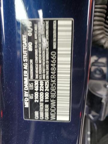 2019 MERCEDES-BENZ C 300 WDDWF8DB5KR484660