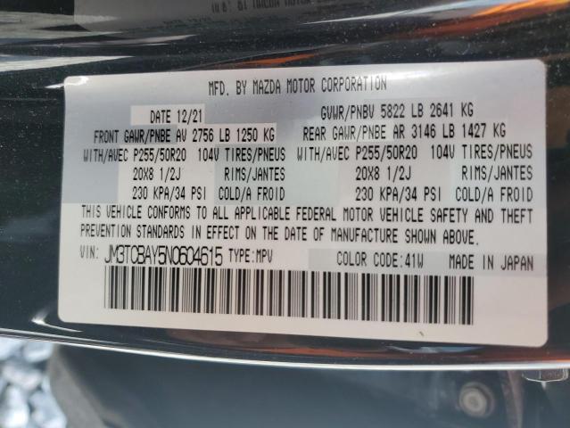 2022 MAZDA CX-9 TOURI JM3TCBAY5N0604615