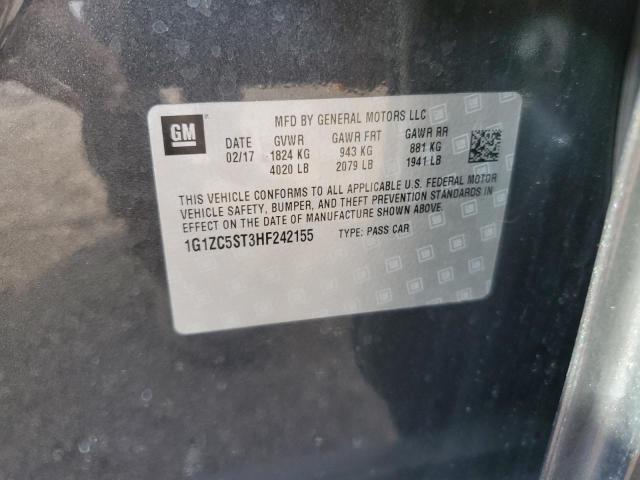 2017 CHEVROLET MALIBU LS 1G1ZC5ST3HF242155