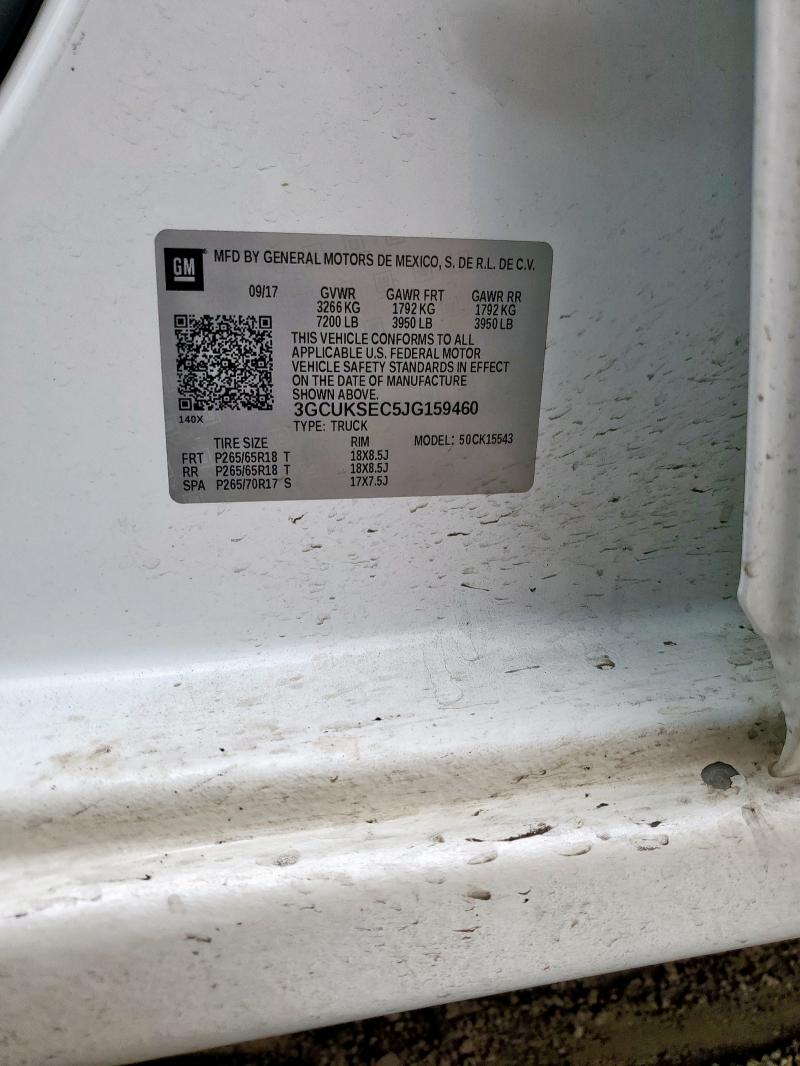 2018 CHEVROLET SILVERADO K1500 LTZ 3GCUKSEC5JG159460