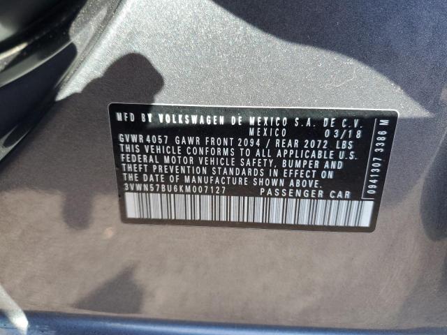 2019 VOLKSWAGEN JETTA S - 3VWN57BU6KM007127