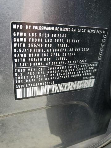 2023 VOLKSWAGEN TIGUAN SE R-LINE BLACK 3VVCB7AX2PM121035