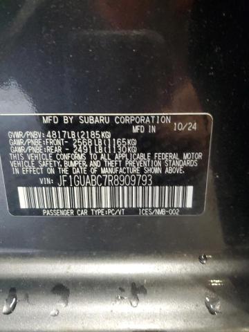 2024 SUBARU IMPREZA JF1GUABC7R8909793