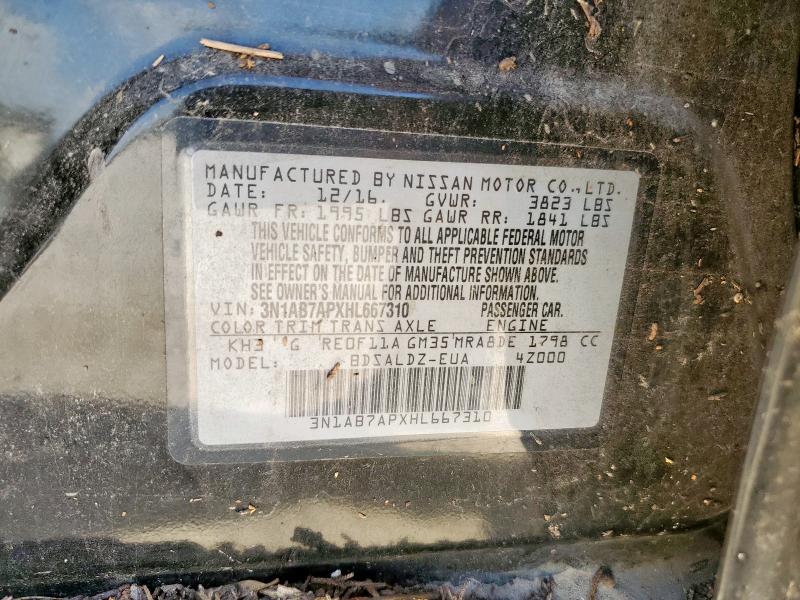 2017 NISSAN SENTRA S - 3N1AB7APXHL667310