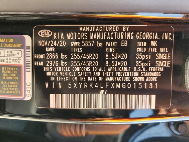 2021 KIA SORENTO SX - 5XYRK4LFXMG015131
