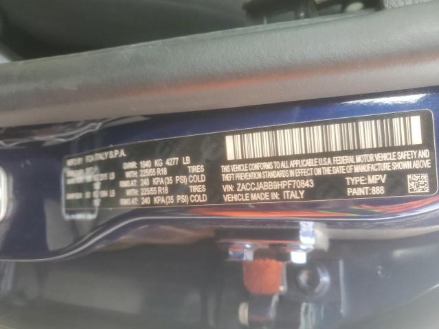 2017 JEEP RENEGADE L ZACCJABB9HPF70843