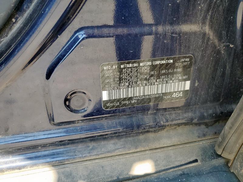 2018 MITSUBISHI OUTLANDER JA4AZ2A39JZ009818