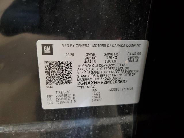 2021 CHEVROLET EQUINOX LS 2GNAXHEV2M6103637