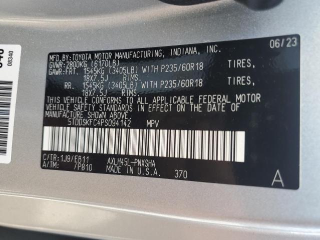 2023 TOYOTA SIENNA XSE 5TDDSKFC4PS094142