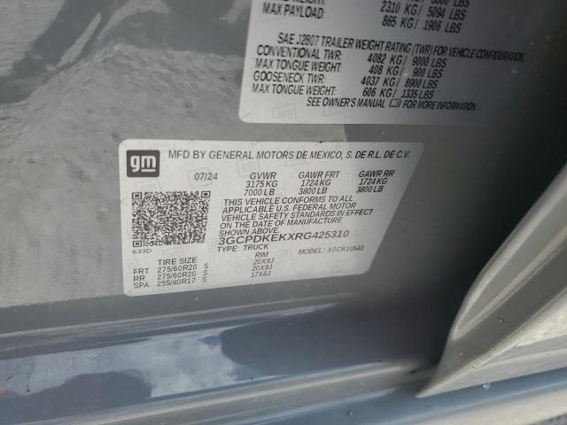 2024 CHEVROLET SILVERADO - 3GCPDKEKXRG425310