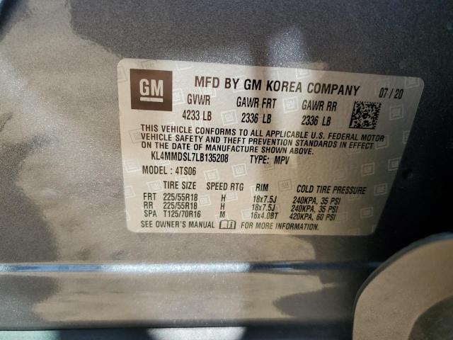 2020 BUICK ENCORE GX SELECT KL4MMDSL7LB135208