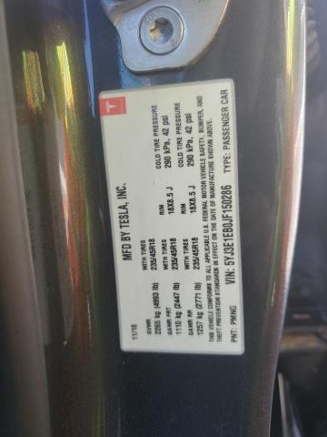 2018 TESLA MODEL 3 5YJ3E1EB0JF150286