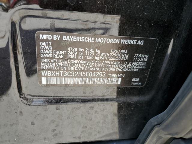 2017 BMW X1 XDRIVE2 WBXHT3C32H5F84293