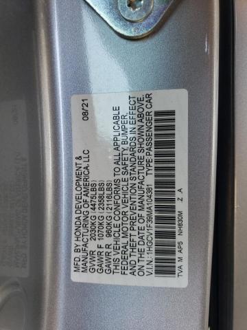 2021 HONDA ACCORD SPO - 1HGCV1F39MA104381