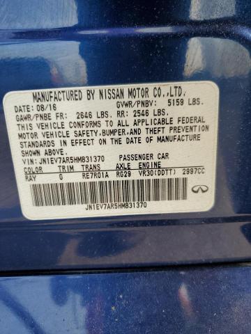 2017 INFINITI Q50 PREMIU JN1EV7AR5HM831370