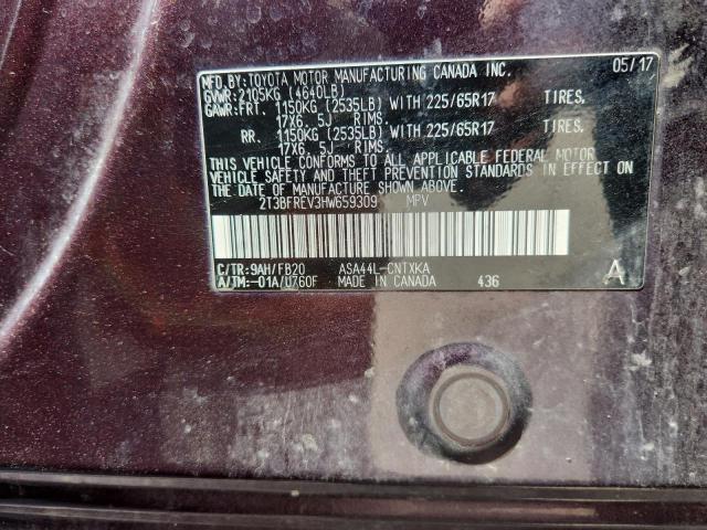 2017 TOYOTA RAV4 LE - 2T3BFREV3HW659309