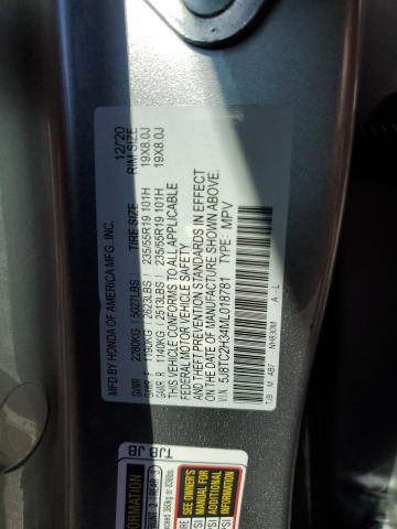 2021 ACURA RDX 5J8TC2H34ML018781