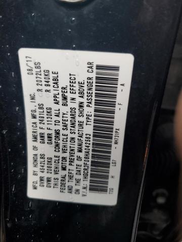 2017 HONDA ACCORD EXL 1HGCR3F06HA042563