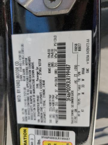 2020 FORD FUSION TIT 3FA6P0D93LR199487