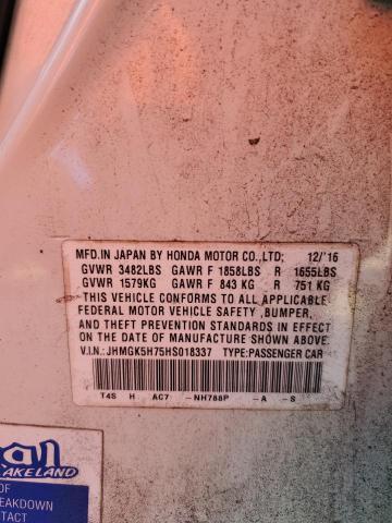 2017 HONDA FIT EX JHMGK5H75HS018337