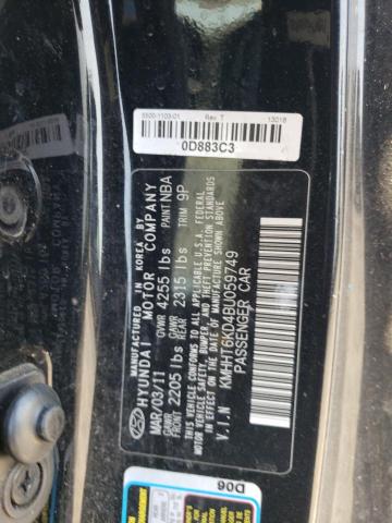 2011 HYUNDAI GENESIS CO - KMHHT6KD4BU059749