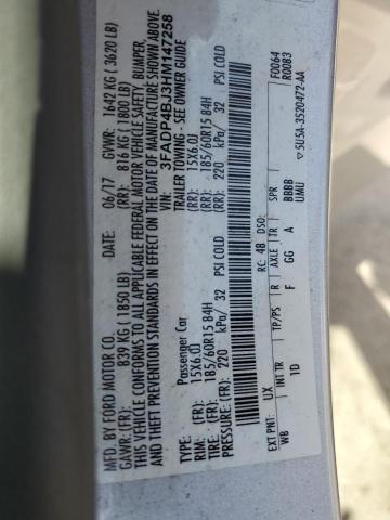 2017 FORD FIESTA SE #3303652935