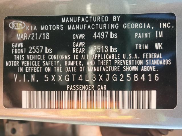 2018 KIA OPTIMA LX 5XXGT4L3XJG258416