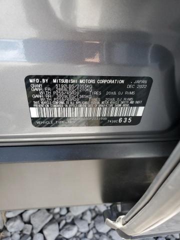 2023 MITSUBISHI OUTLANDER JA4J4UA80PZ031995