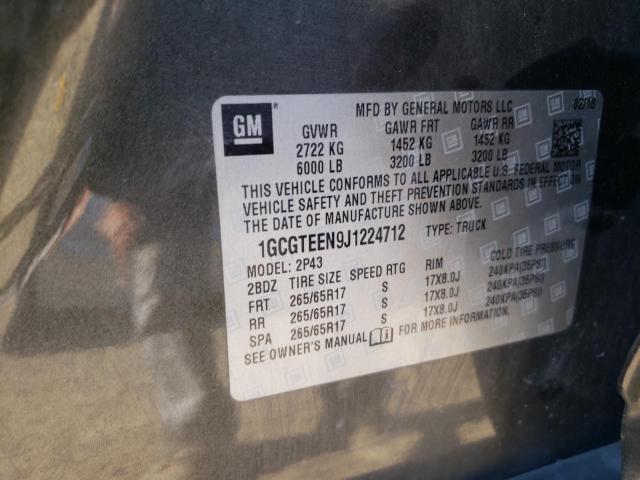 2018 CHEVROLET COLORADO Z - 1GCGTEEN9J1224712