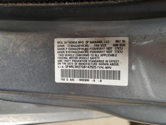 2016 HONDA ODYSSEY LX 5FNRL5H27GB142925